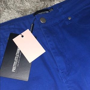 Cobalt ripped skinny jeans